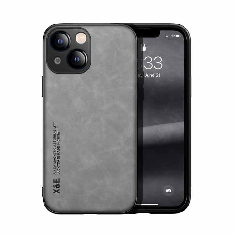 Skin Feel Magnetic Leather Back Phone Case, For iPhone 13 mini, For iPhone 13, For iPhone 13 Pro, For iPhone 13 Pro Max, For iPhone 12 mini, For iPhone 12, For iPhone 12 Pro, For iPhone 12 Pro Max, For iPhone 11, For iPhone 11 Pro, For iPhone 11 Pro Ma...