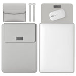 4in1 軽量携帯用レザーコンピューターバッグ、11/12インチ、13/14インチ、15.4/15.6/16.1インチ