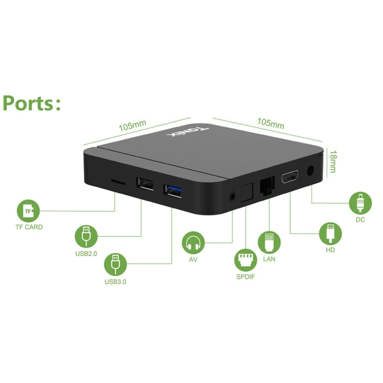 Tanix W2 Amlogic S905 クアッドコア スマートTVセットトップボックス、2G+16G、デュアルWiFi/BT付き2G+16G、デュアルWiFi/BT付き4G+32G、デュアルWiFi/BT付き4G+64G