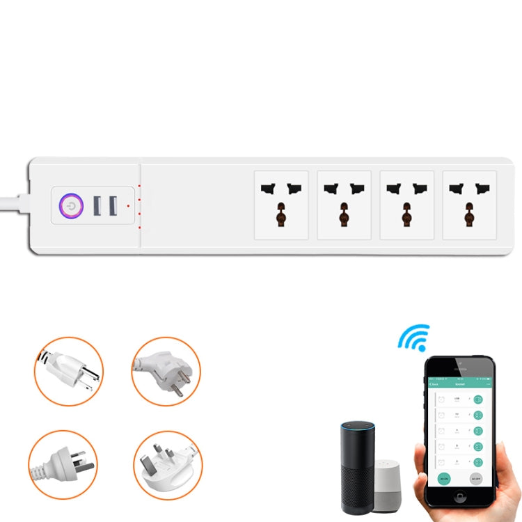 SM-SO306-M 4穴 + 2USB 多目的スマート電源タップ、ZigBee 10A、ZigBee 16A、WiFi 10A、WiFi 16A