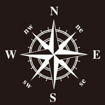 D-366 Compass Pattern Car Modified Decorative Sticker, D-366