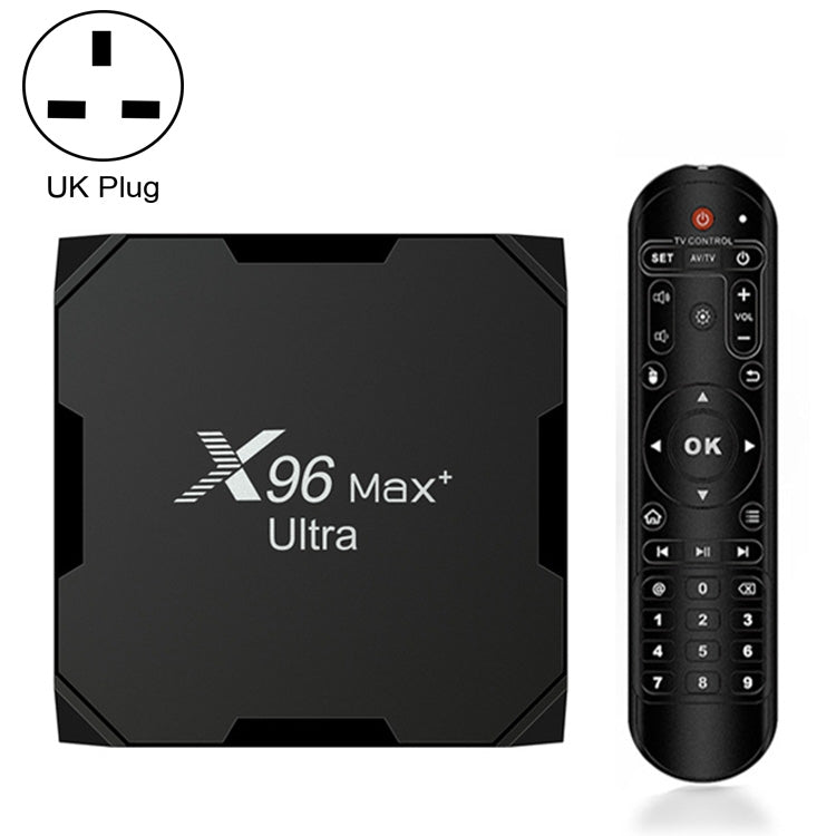 H96 Max+ Ultra 4GB+32GB Amlogic S905X4 8KスマートTVボックス Android 11.0 メディアプレーヤー、4GB+32GB、UKプラグ、4GB+32GB、USプラグ、4GB+32GB、EUプラグ、4GB+32GB、AUプラグ