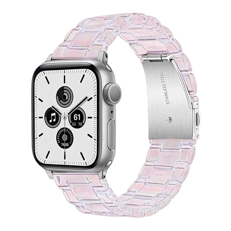 三連ビーズ半透明ウォッチバンド Apple Watchシリーズ用, 7 45mm / 6&SE&5&4 44mm / 3&2&1 42mm, 7 41mm / 6&SE&5&4 40mm / 3&2&1 38mm