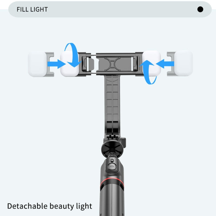 L12D Bluetoothリモコン着脱式フィルライト三脚セルフィースティックスマホホルダー、L12D