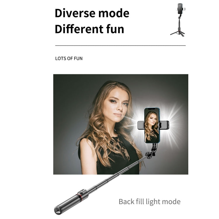 L12D Bluetoothリモコン着脱式フィルライト三脚セルフィースティックスマホホルダー、L12D
