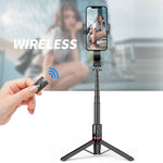 L12 Bluetoothリモコン三脚セルフィースティックスマホホルダー、L12