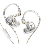 KZ-EDX PRO ダイナミックHiFiインイヤースポーツ音楽ヘッドホン、マイク付き、マイクなし