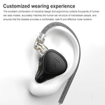 KZ-ZEX PRO 静電コイルアイアンハイブリッドインイヤーヘッドホン、マイク付き、マイクなし