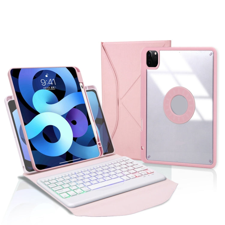 Z11BS ペンスロット バックライト Bluetoothキーボード レザータブレットケース、iPad Pro 11 2021/2020/2018用、iPad Air 11 2025 / 2024 / Air 5 / Air 4用、iPad 10.2 2021/2020/2019用