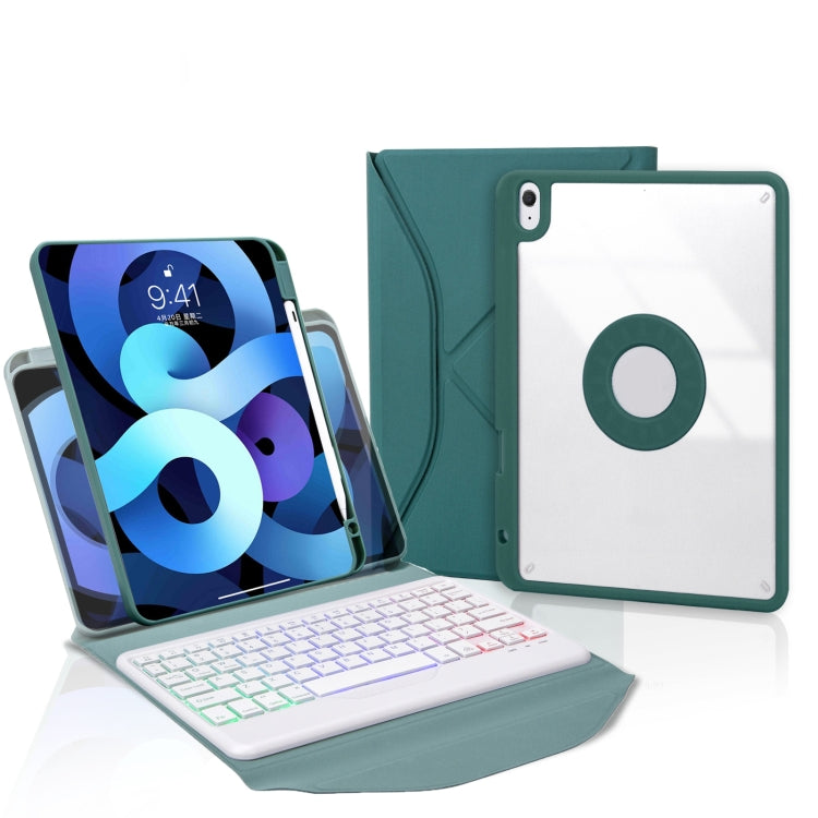 Z11BS ペンスロット バックライト Bluetoothキーボード レザータブレットケース、iPad Pro 11 2021/2020/2018用、iPad Air 11 2025 / 2024 / Air 5 / Air 4用、iPad 10.2 2021/2020/2019用