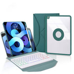 Z11BS ペンスロット バックライト Bluetoothキーボード レザータブレットケース、iPad Pro 11 2021/2020/2018用、iPad Air 11 2025 / 2024 / Air 5 / Air 4用、iPad 10.2 2021/2020/2019用