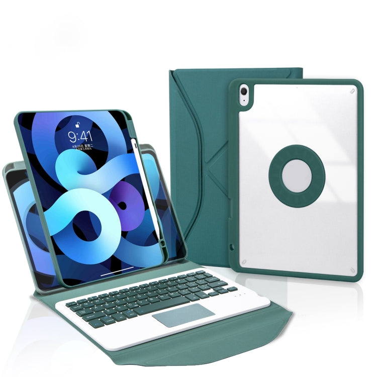 Z11B-A ペンスロット タッチパッド Bluetoothキーボード レザータブレットケース、iPad Pro 11 2021/2020/2018用、iPad Air 11 2025 / 2024 / Air 5 / Air 4用、iPad 10.2 2021/2020/2019用