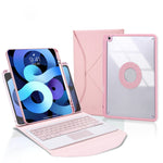 Z11B-A ペンスロット タッチパッド Bluetoothキーボード レザータブレットケース、iPad Pro 11 2021/2020/2018用、iPad Air 11 2025 / 2024 / Air 5 / Air 4用、iPad 10.2 2021/2020/2019用