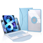 Z11B-A ペンスロット タッチパッド Bluetoothキーボード レザータブレットケース、iPad Pro 11 2021/2020/2018用、iPad Air 11 2025 / 2024 / Air 5 / Air 4用、iPad 10.2 2021/2020/2019用