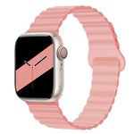 リバースバックルマグネットシリコンウォッチバンド Apple Watchシリーズ用, 7 45mm / 6&SE&5&4 44mm / 3&2&1 42mm, 7 41mm / 6&SE&5&4 40mm / 3&2&1 38mm