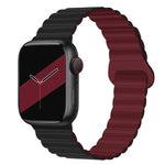 リバースバックルマグネットシリコンウォッチバンド Apple Watchシリーズ用, 7 45mm / 6&SE&5&4 44mm / 3&2&1 42mm, 7 41mm / 6&SE&5&4 40mm / 3&2&1 38mm