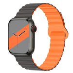 リバースバックルマグネットシリコンウォッチバンド Apple Watchシリーズ用, 7 45mm / 6&SE&5&4 44mm / 3&2&1 42mm, 7 41mm / 6&SE&5&4 40mm / 3&2&1 38mm