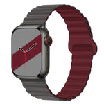 リバースバックルマグネットシリコンウォッチバンド Apple Watchシリーズ用, 7 45mm / 6&SE&5&4 44mm / 3&2&1 42mm, 7 41mm / 6&SE&5&4 40mm / 3&2&1 38mm