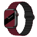 リバースバックルマグネットシリコンウォッチバンド Apple Watchシリーズ用, 7 45mm / 6&SE&5&4 44mm / 3&2&1 42mm, 7 41mm / 6&SE&5&4 40mm / 3&2&1 38mm