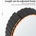 リバースバックルマグネットシリコンウォッチバンド Apple Watchシリーズ用, 7 45mm / 6&SE&5&4 44mm / 3&2&1 42mm, 7 41mm / 6&SE&5&4 40mm / 3&2&1 38mm