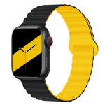 リバースバックルマグネットシリコンウォッチバンド Apple Watchシリーズ用, 7 45mm / 6&SE&5&4 44mm / 3&2&1 42mm, 7 41mm / 6&SE&5&4 40mm / 3&2&1 38mm