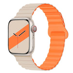 リバースバックルマグネットシリコンウォッチバンド Apple Watchシリーズ用, 7 45mm / 6&SE&5&4 44mm / 3&2&1 42mm, 7 41mm / 6&SE&5&4 40mm / 3&2&1 38mm