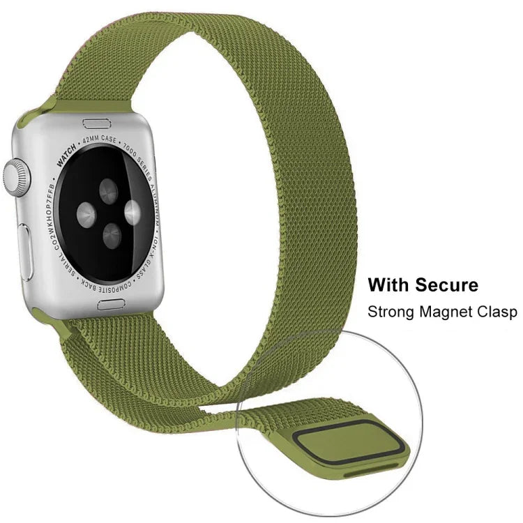 ミラネーゼステンレススチールウォッチバンド Apple Watchシリーズ用, 7 45mm / 6&SE&5&4 44mm / 3&2&1 42mm, 7 41mm / 6&SE&5&4 40mm / 3&2&1 38mm