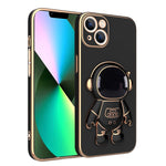 Plating Astronaut Holder Phone Case, For iPhone 12 Pro, For iPhone 12, For iPhone 12 mini, For iPhone 11 Pro Max, For iPhone 11 Pro