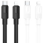 hoco X84 20W USB-C / Type-C から 8ピン ソリッド PD 充電データケーブル、長さ：1m