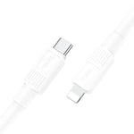 hoco X84 20W USB-C / Type-C から 8ピン ソリッド PD 充電データケーブル、長さ：1m