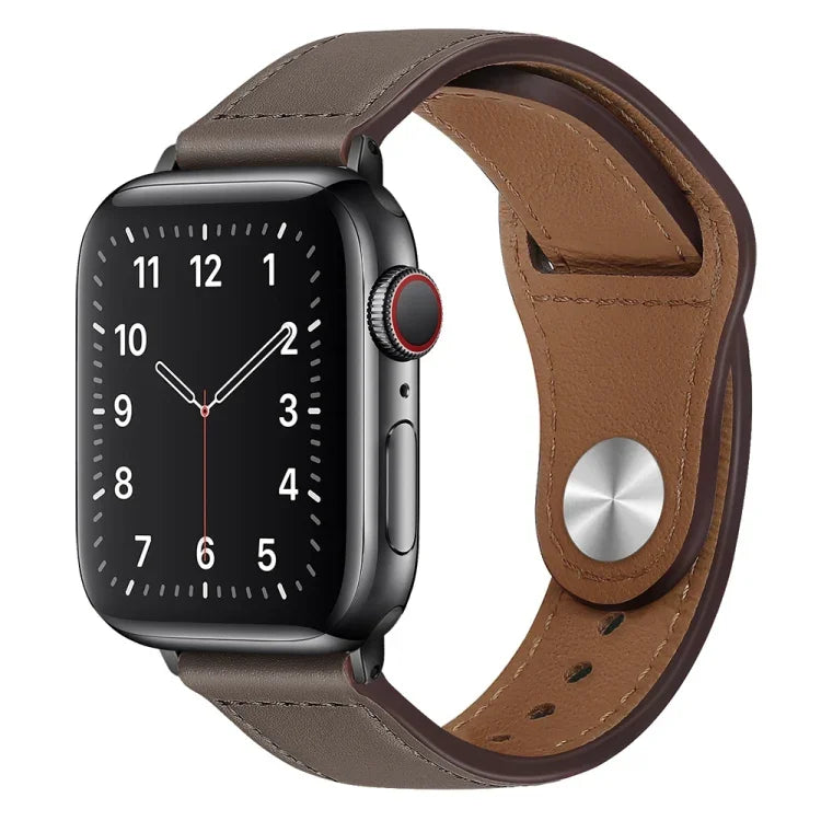 Apple Watchシリーズ用PUレザーブラックバックルウォッチバンド, 7 45mm / 6&SE&5&4 44mm / 3&2&1 42mm, 7 41mm / 6&SE&5&4 40mm / 3&2&1 38mm