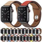 Apple Watchシリーズ用PUレザーブラックバックルウォッチバンド, 7 45mm / 6&SE&5&4 44mm / 3&2&1 42mm, 7 41mm / 6&SE&5&4 40mm / 3&2&1 38mm