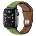 Apple Watchシリーズ用PUレザーブラックバックルウォッチバンド, 7 45mm / 6&SE&5&4 44mm / 3&2&1 42mm, 7 41mm / 6&SE&5&4 40mm / 3&2&1 38mm