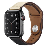 Apple Watchシリーズ用PUレザーブラックバックルウォッチバンド, 7 45mm / 6&SE&5&4 44mm / 3&2&1 42mm, 7 41mm / 6&SE&5&4 40mm / 3&2&1 38mm
