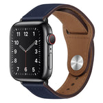 Apple Watchシリーズ用PUレザーブラックバックルウォッチバンド, 7 45mm / 6&SE&5&4 44mm / 3&2&1 42mm, 7 41mm / 6&SE&5&4 40mm / 3&2&1 38mm