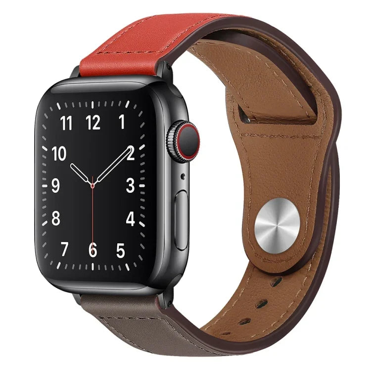 Apple Watchシリーズ用PUレザーブラックバックルウォッチバンド, 7 45mm / 6&SE&5&4 44mm / 3&2&1 42mm, 7 41mm / 6&SE&5&4 40mm / 3&2&1 38mm