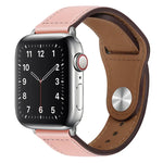 Apple Watchシリーズ用PUレザーシルバーバックルウォッチバンド, 7 45mm / 6&SE&5&4 44mm / 3&2&1 42mm, 7 41mm / 6&SE&5&4 40mm / 3&2&1 38mm