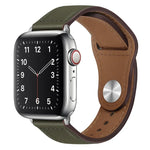 Apple Watchシリーズ用PUレザーシルバーバックルウォッチバンド, 7 45mm / 6&SE&5&4 44mm / 3&2&1 42mm, 7 41mm / 6&SE&5&4 40mm / 3&2&1 38mm