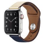 Apple Watchシリーズ用PUレザーシルバーバックルウォッチバンド, 7 45mm / 6&SE&5&4 44mm / 3&2&1 42mm, 7 41mm / 6&SE&5&4 40mm / 3&2&1 38mm