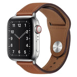 Apple Watchシリーズ用PUレザーシルバーバックルウォッチバンド, 7 45mm / 6&SE&5&4 44mm / 3&2&1 42mm, 7 41mm / 6&SE&5&4 40mm / 3&2&1 38mm