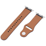 Apple Watchシリーズ用PUレザーシルバーバックルウォッチバンド, 7 45mm / 6&SE&5&4 44mm / 3&2&1 42mm, 7 41mm / 6&SE&5&4 40mm / 3&2&1 38mm