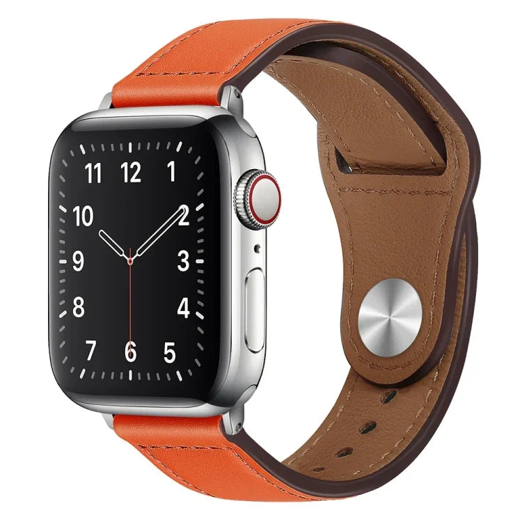 Apple Watchシリーズ用PUレザーシルバーバックルウォッチバンド, 7 45mm / 6&SE&5&4 44mm / 3&2&1 42mm, 7 41mm / 6&SE&5&4 40mm / 3&2&1 38mm