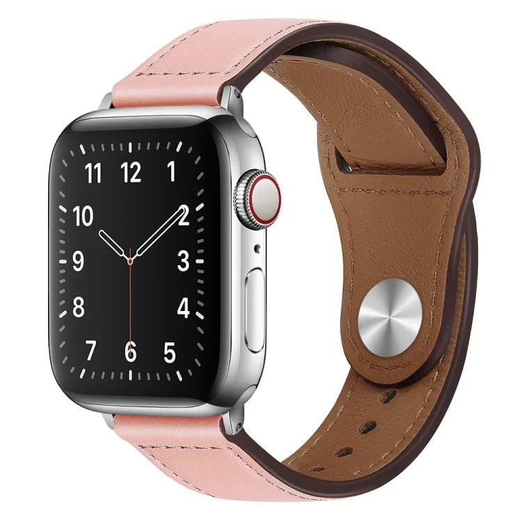 Apple Watchシリーズ用PUレザーシルバーバックルウォッチバンド, 7 45mm / 6&SE&5&4 44mm / 3&2&1 42mm, 7 41mm / 6&SE&5&4 40mm / 3&2&1 38mm
