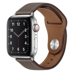 Apple Watchシリーズ用PUレザーシルバーバックルウォッチバンド, 7 45mm / 6&SE&5&4 44mm / 3&2&1 42mm, 7 41mm / 6&SE&5&4 40mm / 3&2&1 38mm