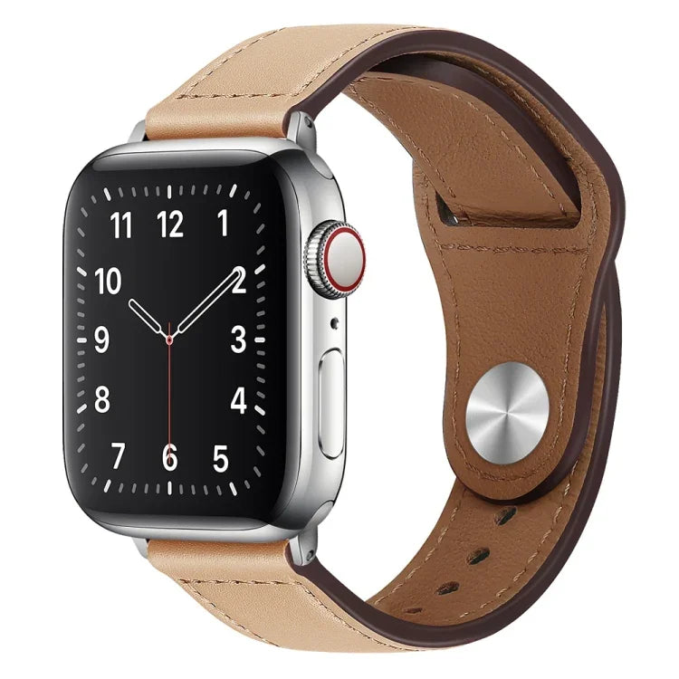 Apple Watchシリーズ用PUレザーシルバーバックルウォッチバンド, 7 45mm / 6&SE&5&4 44mm / 3&2&1 42mm, 7 41mm / 6&SE&5&4 40mm / 3&2&1 38mm