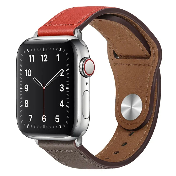 Apple Watchシリーズ用PUレザーシルバーバックルウォッチバンド, 7 45mm / 6&SE&5&4 44mm / 3&2&1 42mm, 7 41mm / 6&SE&5&4 40mm / 3&2&1 38mm