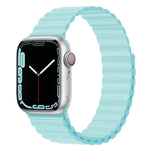 Silicone Magnet Watch Band For Apple Watch Series, 7 45mm / 6&SE&5&4 44mm / 3&2&1 42mm, 7 41mm / 6&SE&5&4 40mm / 3&2&1 38mm
