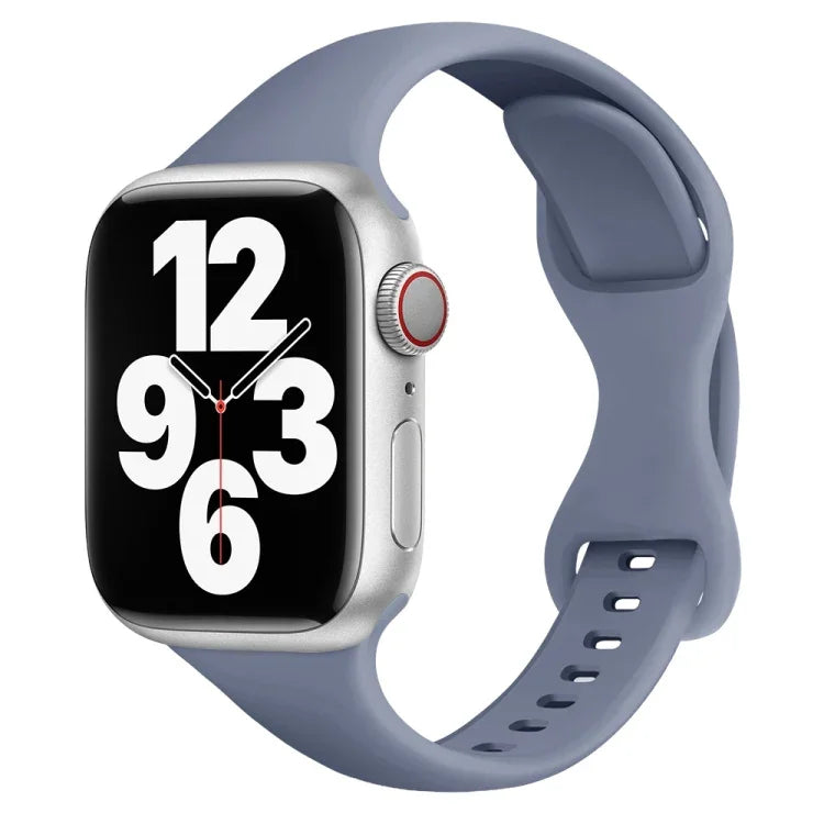 小さめウエストバタフライバックルウォッチバンド, Apple Watchシリーズ用, 7 45mm / 6&SE&5&4 44mm / 3&2&1 42mm, 7 41mm / 6&SE&5&4 40mm / 3&2&1 38mm