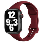 小さめウエストバタフライバックルウォッチバンド, Apple Watchシリーズ用, 7 45mm / 6&SE&5&4 44mm / 3&2&1 42mm, 7 41mm / 6&SE&5&4 40mm / 3&2&1 38mm