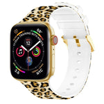 スクエアバックルカラープリントウォッチバンド, Apple Watchシリーズ用, 7 45mm / 6&SE&5&4 44mm / 3&2&1 42mm, 7 41mm / 6&SE&5&4 40mm / 3&2&1 38mm